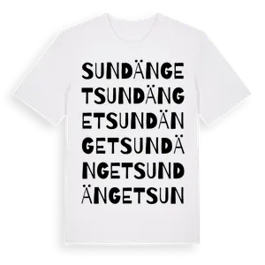 Sundänget ordlek t-shirt – ekologisk bomull t-shirt från Pinshirt
