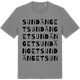Mid Heather Gray t-shirt med Sundänget ordlek t-shirt