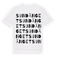 Sundänget ordlek t-shirt