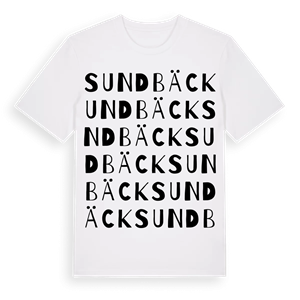 Sundbäck ordlek t-shirt – ekologisk bomull t-shirt från Pinshirt