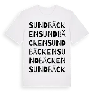 Sundbäcken ordlek t-shirt – ekologisk bomull t-shirt från Pinshirt