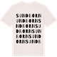 Vintage White t-shirt med Sundborn ordlek t-shirt