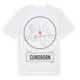 White t-shirt med Sundborn t-shirt