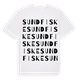 White t-shirt med Sundfiske ordlek t-shirt