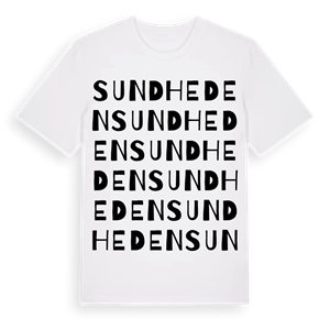 Sundheden ordlek t-shirt – ekologisk bomull t-shirt från Pinshirt