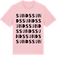 Pink Cotton t-shirt med Sunds ordlek t-shirt