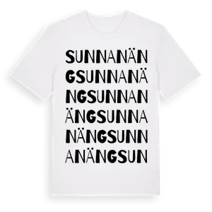Sunnanäng ordlek t-shirt – ekologisk bomull t-shirt från Pinshirt
