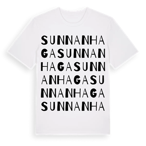Sunnanhaga ordlek t-shirt – ekologisk bomull t-shirt från Pinshirt