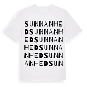 Sunnanhed ordlek t-shirt – ekologisk bomull t-shirt från Pinshirt