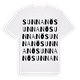 White t-shirt med Sunnanö ordlek t-shirt