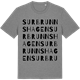Mid Heather Gray t-shirt med Surbrunnshagen ordlek t-shirt