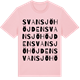Pink Cotton t-shirt med Svansjöhöjden ordlek t-shirt
