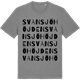 Mid Heather Gray t-shirt med Svansjöhöjden ordlek t-shirt