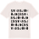 Vintage White t-shirt med Svansjöhöjden ordlek t-shirt