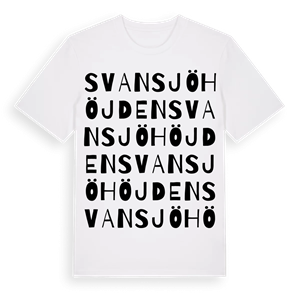Svansjöhöjden ordlek t-shirt – ekologisk bomull t-shirt från Pinshirt