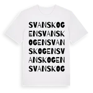 Svanskogen ordlek t-shirt – ekologisk bomull t-shirt från Pinshirt
