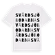 White t-shirt med Svärdsjöbodarna ordlek t-shirt