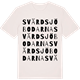 Vintage White t-shirt med Svärdsjöbodarna ordlek t-shirt