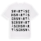 White t-shirt med Svartåsen ordlek t-shirt