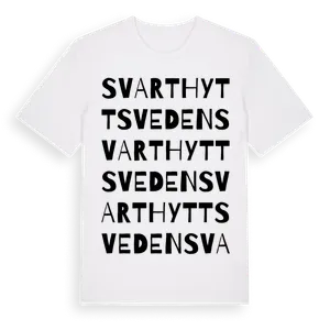 Svarthyttsveden ordlek t-shirt – ekologisk bomull t-shirt från Pinshirt