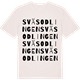 Vintage White t-shirt med Sväsodlingen ordlek t-shirt