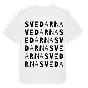 Svedarna ordlek t-shirt – ekologisk bomull t-shirt från Pinshirt