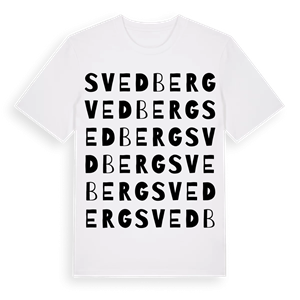 Svedberg ordlek t-shirt – ekologisk bomull t-shirt från Pinshirt