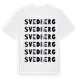 White t-shirt med Svedberg ordlek t-shirt