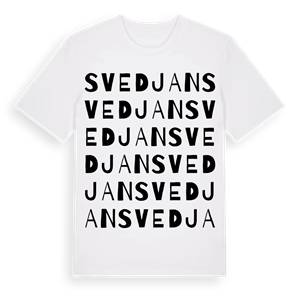 Svedjan ordlek t-shirt – ekologisk bomull t-shirt från Pinshirt