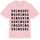Pink Cotton t-shirt med Sveds ordlek t-shirt
