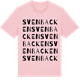 Pink Cotton t-shirt med Svenbacken ordlek t-shirt