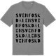 Mid Heather Gray t-shirt med Svenfoskdalen ordlek t-shirt