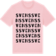Pink Cotton t-shirt med Svens ordlek t-shirt