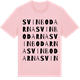 Pink Cotton t-shirt med Svinbodarna ordlek t-shirt