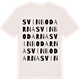 Vintage White t-shirt med Svinbodarna ordlek t-shirt