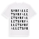 White t-shirt med Syrfallet ordlek t-shirt