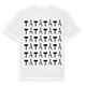 White t-shirt med Tå ordlek t-shirt