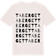 Vintage White t-shirt med Taberget ordlek t-shirt