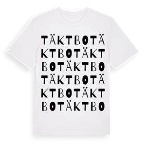 Täktbo ordlek t-shirt – ekologisk bomull t-shirt från Pinshirt