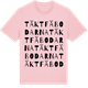 Pink Cotton t-shirt med Täktfäbodarna ordlek t-shirt