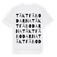 White t-shirt med Täktfäbodarna ordlek t-shirt