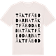 Vintage White t-shirt med Täktfäbodarna ordlek t-shirt