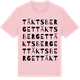 Pink Cotton t-shirt med Täktsberget ordlek t-shirt