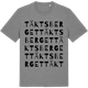 Mid Heather Gray t-shirt med Täktsberget ordlek t-shirt