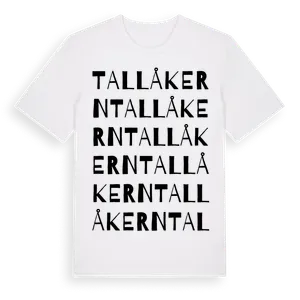 Tallåkern ordlek t-shirt – ekologisk bomull t-shirt från Pinshirt
