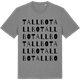 Mid Heather Gray t-shirt med Tallbo ordlek t-shirt