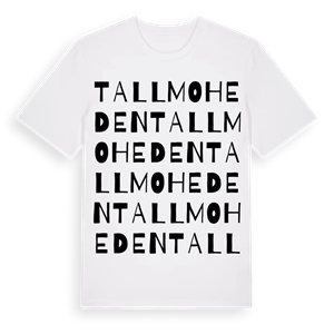 Tallmoheden ordlek t-shirt – ekologisk bomull t-shirt från Pinshirt