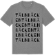 Mid Heather Gray t-shirt med Tälnbäcken ordlek t-shirt