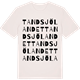 Vintage White t-shirt med Tandsjölandet ordlek t-shirt
