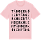 Pink Cotton t-shirt med Tängerkölen ordlek t-shirt